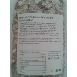 Schoko Kirsch Msli